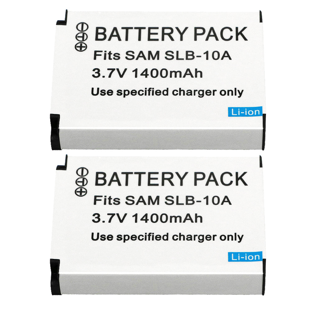 For Samsung SLB-10A Battery ES50 ES55 ES60 EX2F HMX-U10 HMX-U20 HZ10W HZ15W IT100 1400mAh Camera Batteries