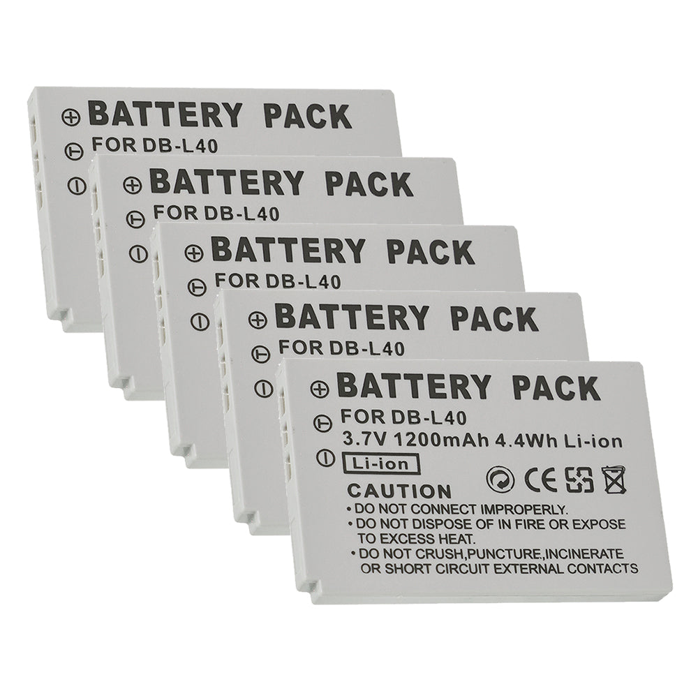 For Sanyo Camera Battery DB-L40 3.7V 1200mAh Batteries