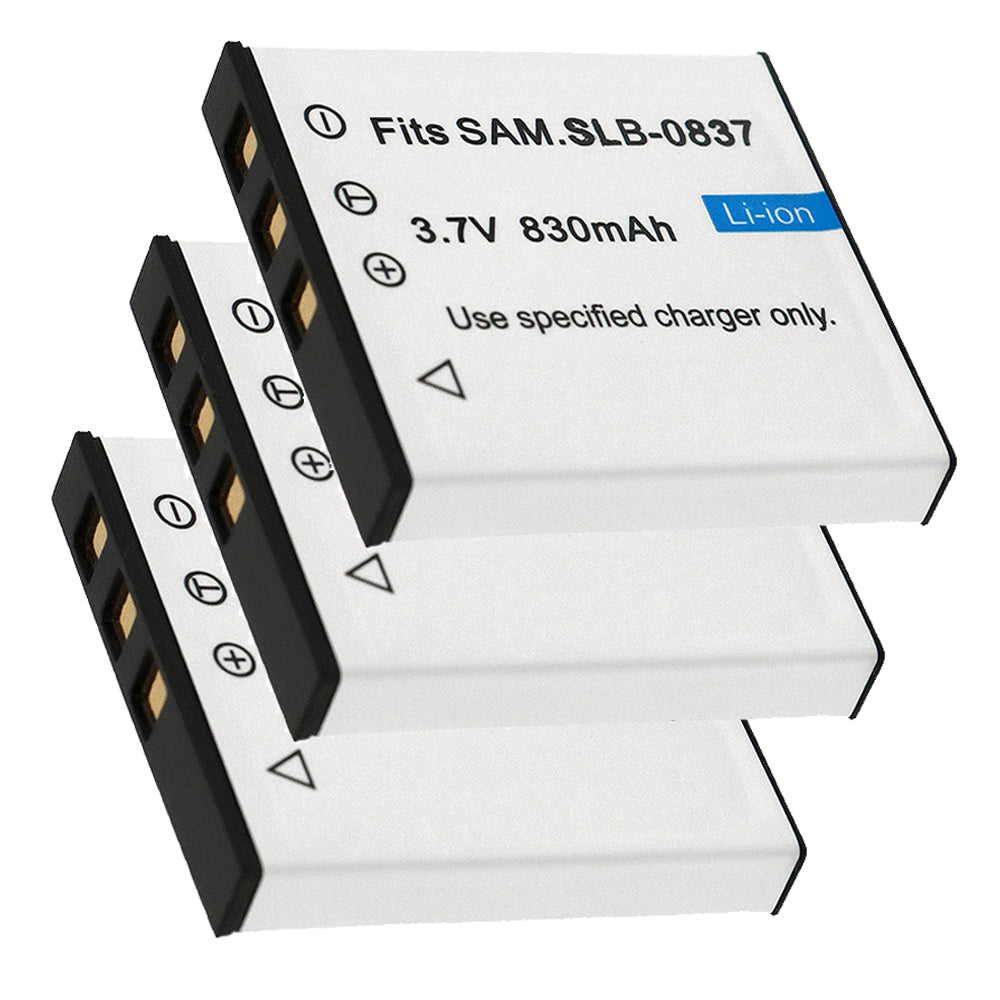 For Samsung SLB-0837 Battery Digimax i6 Digimax L50 Digimax L60 Digimax L73 Digimax L80 830mAh Camera Batteries