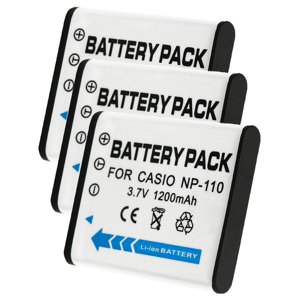 For Casio CNP-160 Battery Exilim EX-ZR20, Exilim EX-FC500S, Exilim EX-ZR501200mAh Camera Batteries