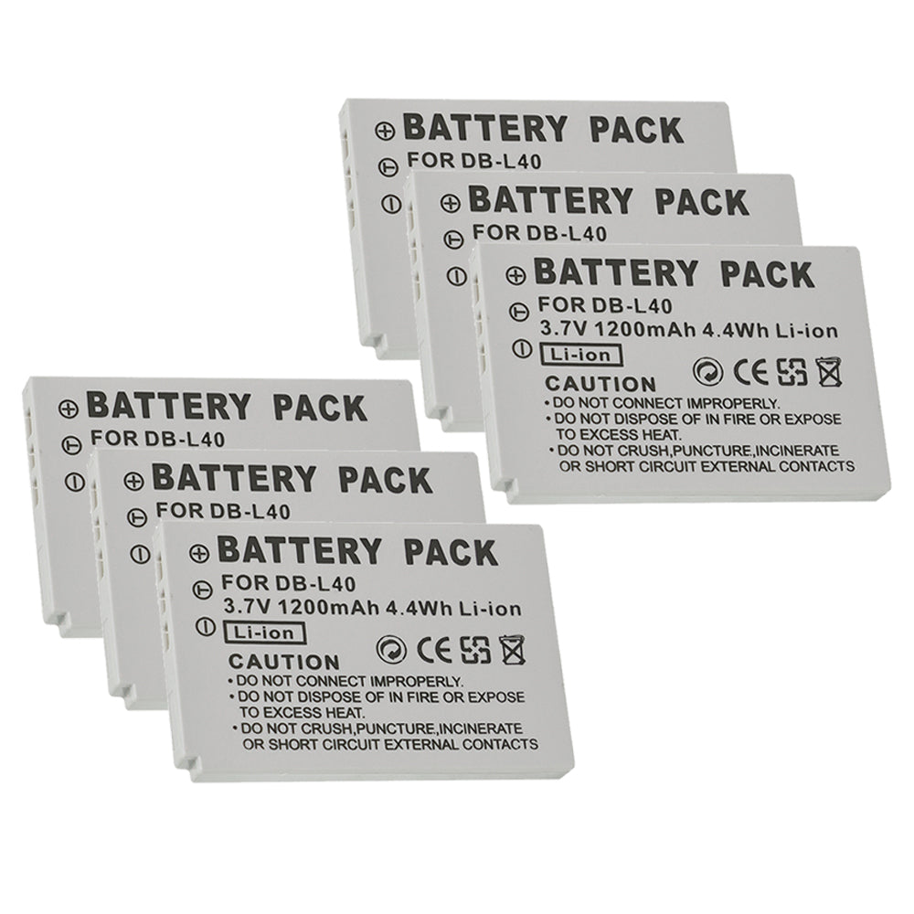 For Sanyo Camera Battery DB-L40 3.7V 1200mAh Batteries