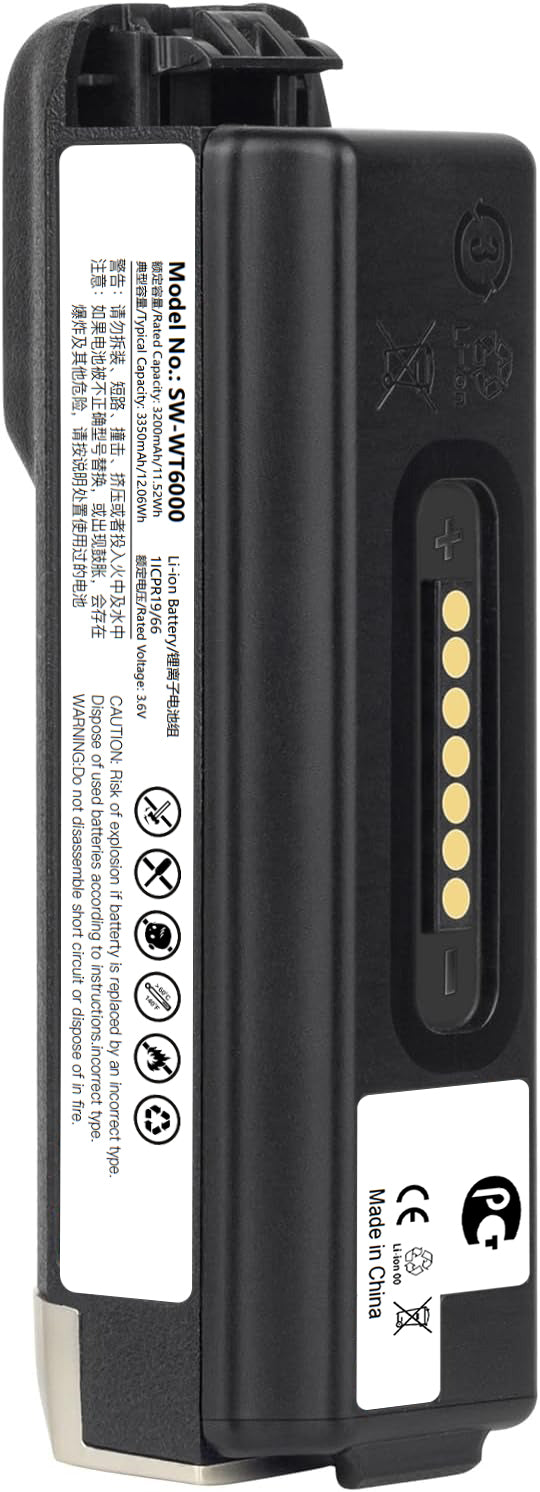 Barcode Scanner Battery for Zebra WT6000 RS6000 WT6300 WT60A0 RS60B0 BTRY-NWTRS-33MA-02 BT000262A01