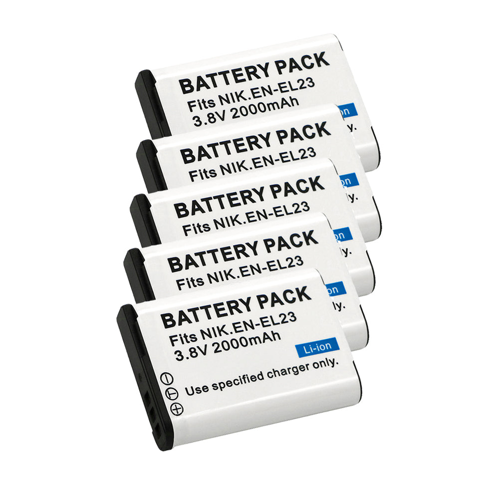 For Nikon EN EL23 Battery  Coolpix  P900 B700 P600 P610 P610s S810c P900s 2000mAh Camera Batteries