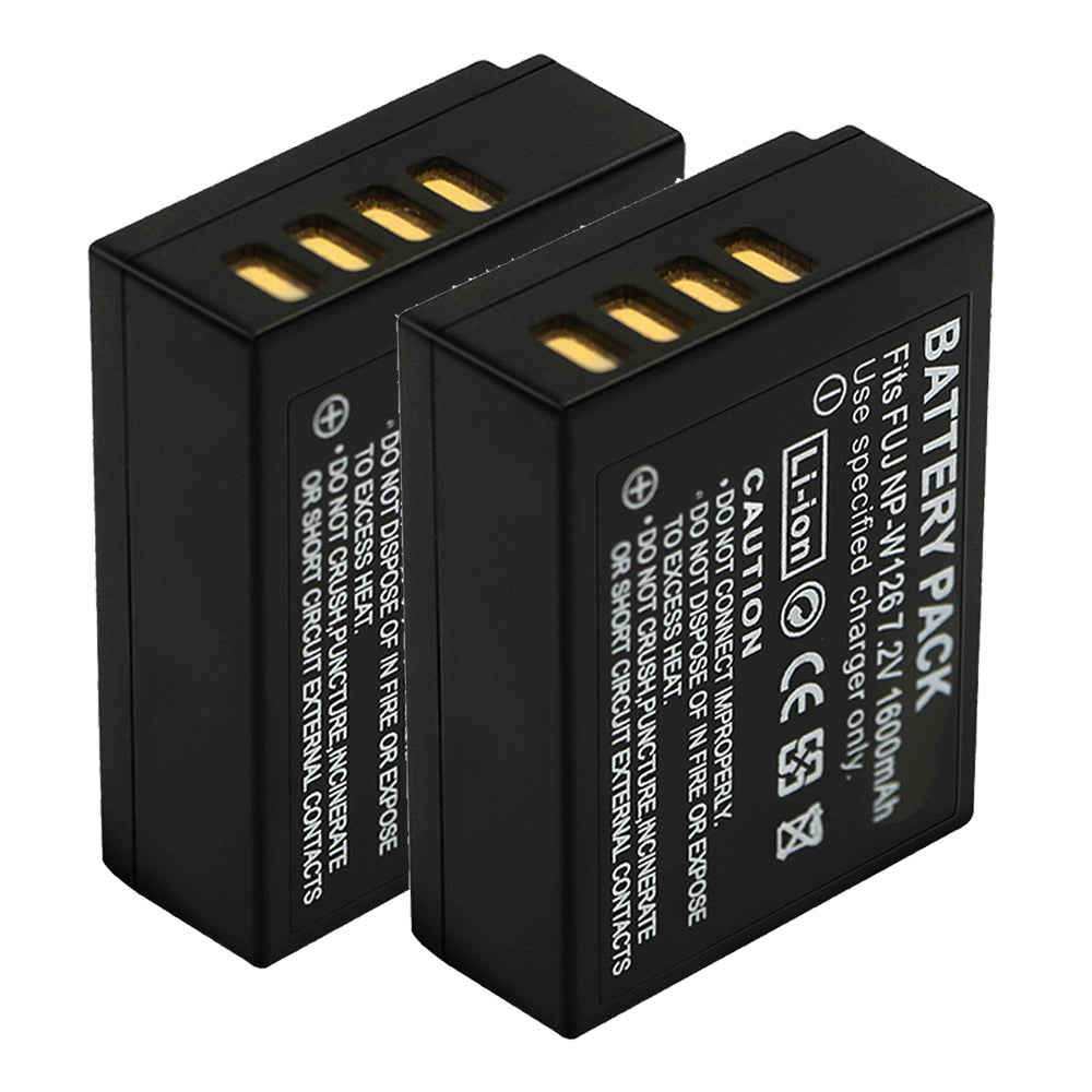 For Fujifilm NP-W126 Battery FinePix HS33EXR, HS50EXR, X-T100 Camera Batteries
