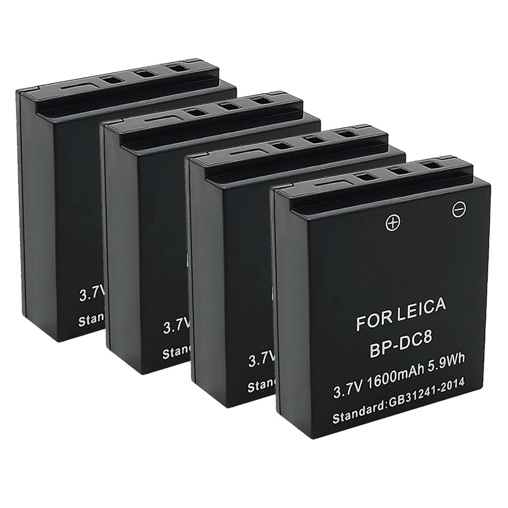 For Leica Camera Battery BP-DC8 3.7V 1600mAh Batteries