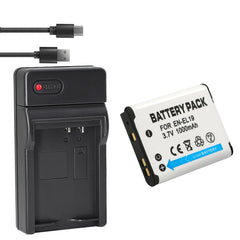 Compatible Charger Replacement for Nikon EN-EL19, Sony NP-BJ1 Battery and Nikon Coolpix S3300 S3400 S3500 S3600 S3700 S4100 S4300 S4400 S5200 S6700 S6800 S6900 S7000 and Sony DSC-RX0 Camera