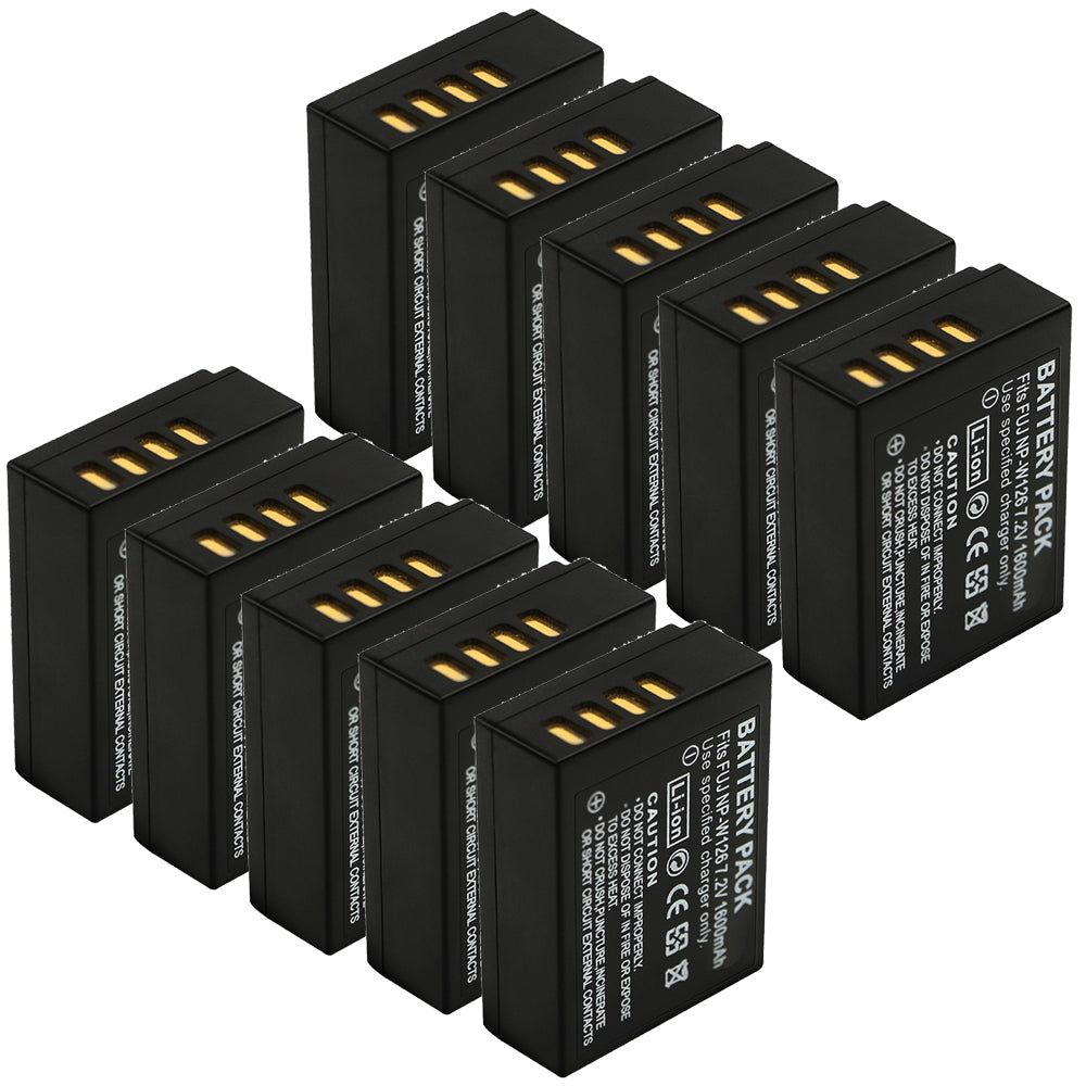 For Fujifilm NP-W126 Battery FinePix HS33EXR, HS50EXR, X-T100 Camera Batteries