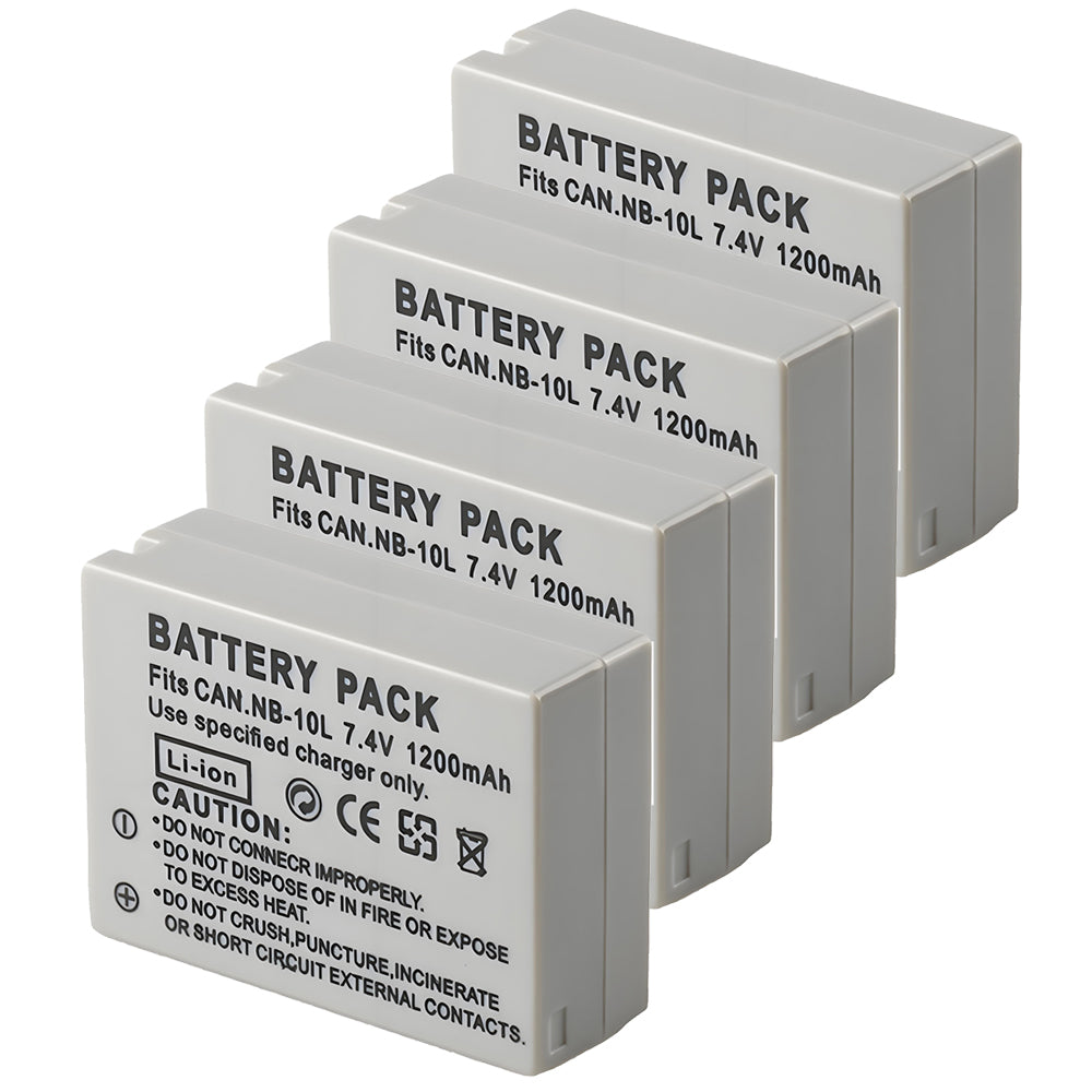For Canon NB-10L NB10LH Battery PowerShot G1 X G15 1200mAh Camera Batteries