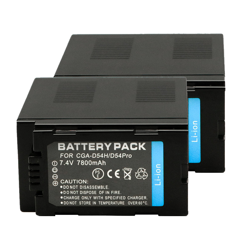 For Panasonic CGA-D54SH Battery D54D MDH2GK AC90MC DVC180B Lithium 7800mAh Camera Batteries