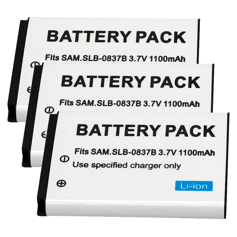For Samsung SLB-0837B Battery Digimax SL201,L70,L70B, L83T, L85T,L201,L301 1100 MAh Camera Batteries