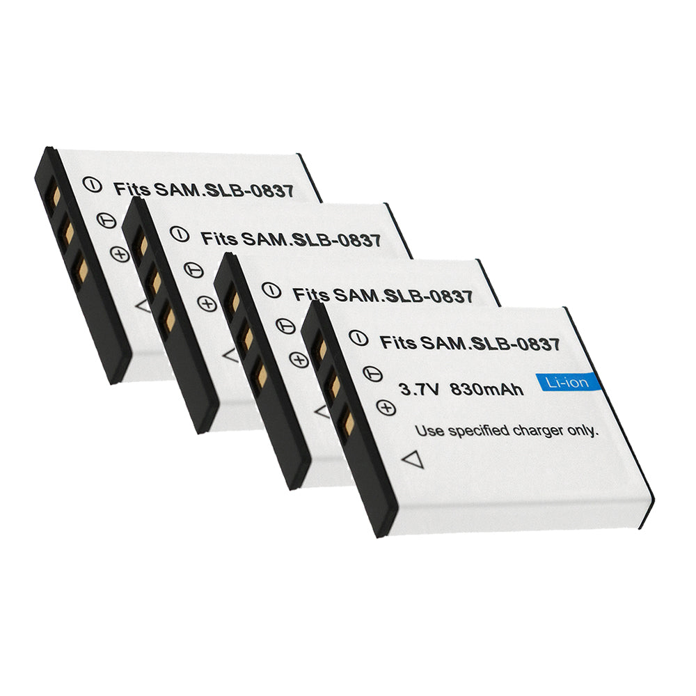 For Samsung SLB-0837 Battery Digimax i6 Digimax L50 Digimax L60 Digimax L73 Digimax L80 830mAh Camera Batteries