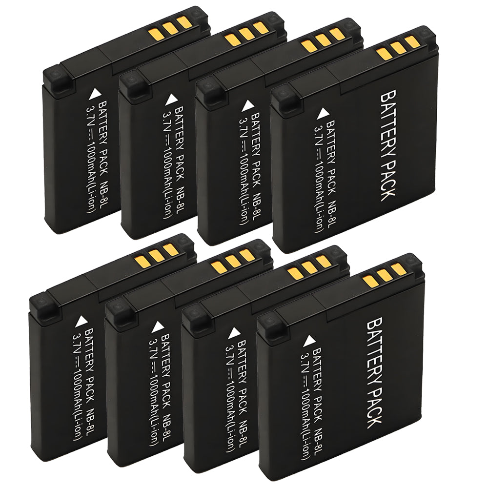 For Canon NB-8L Battery PowerShot A2200 A3000 IS 1000mAh Camera Batteries