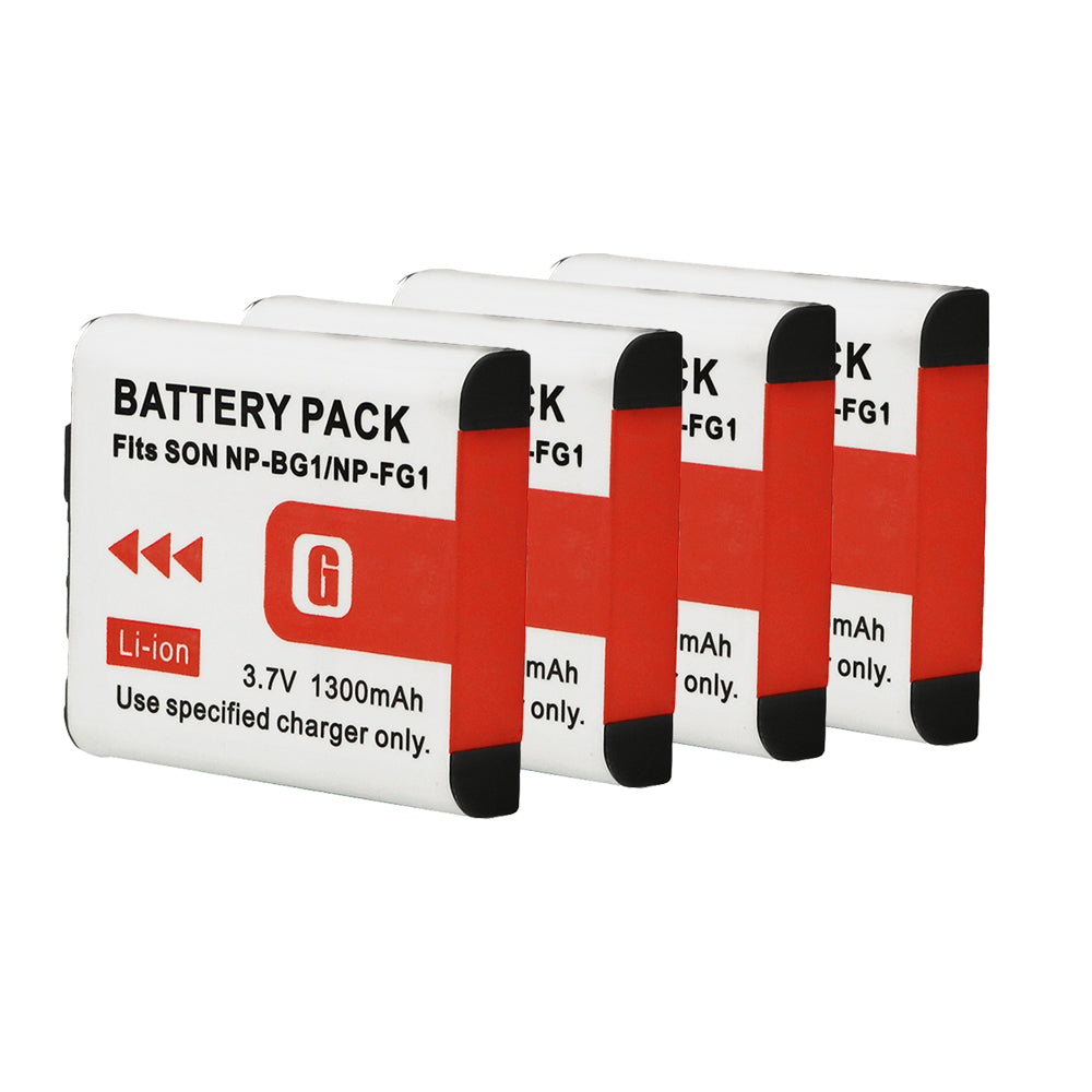 For Sony NP-BG1/NP-FG1 Battery Cyber-shot DSC-H3 H7 H9 1300mAh Camera Batteries