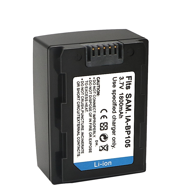For Samsung IA-BP105R Battery HMX-F80, HMX-F90, HMX-F800, HMX-F900, SMX-F50, SMX-F53, SMX-F54, SMX-F500 1100mAh Camera Batteries