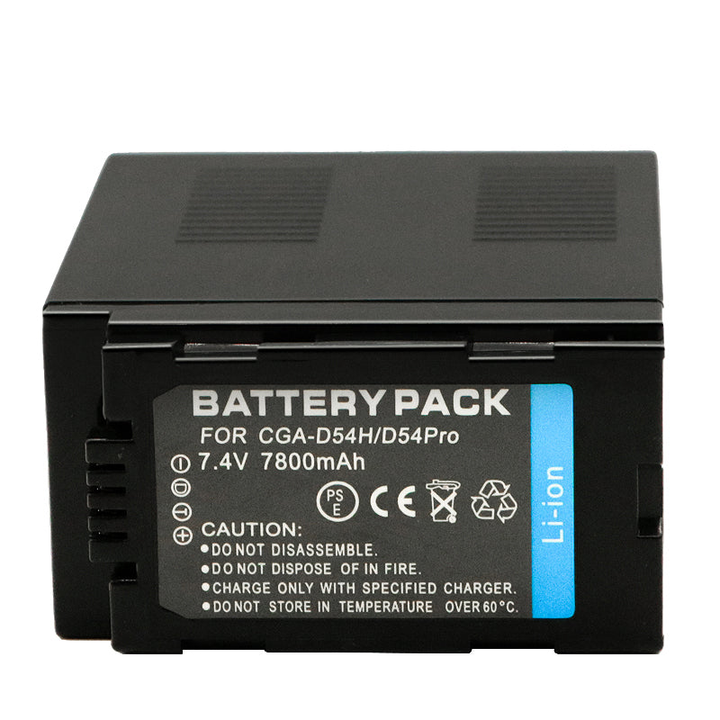 For Panasonic CGA-D54SH Battery D54D MDH2GK AC90MC DVC180B Lithium 7800mAh Camera Batteries