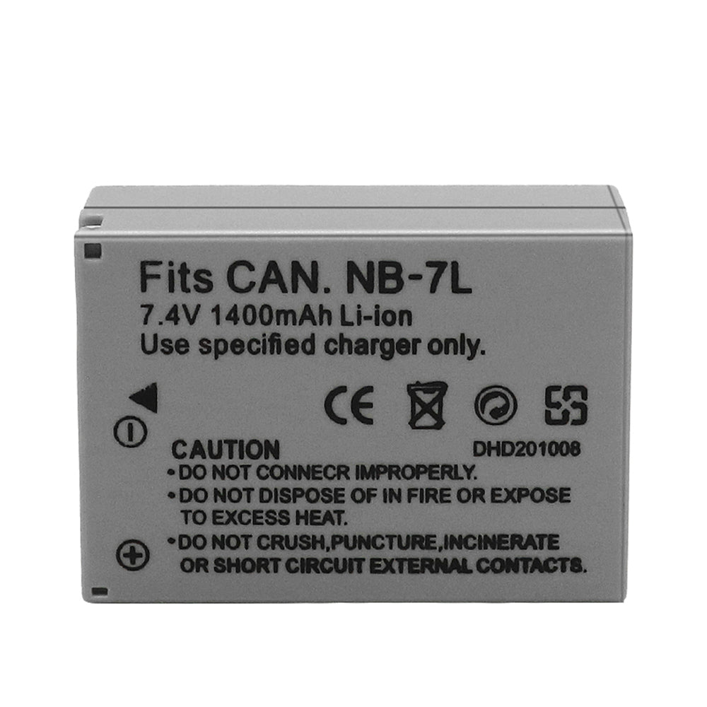 For Canon NB-7L NB7LH Battery CB-2LZE  PowerShot G10 SX30 IS 1400mAh Camera Batteries