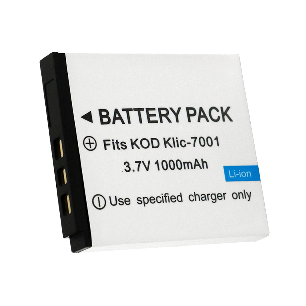For Kodak Camera Battery KLIC-7001 3.7V 1000mAh Batteries