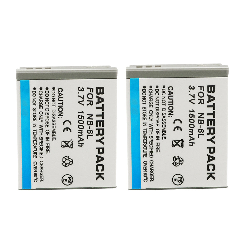 For Canon NB-6LH/NB-6L Battery Powershot S120 SX510 HS SX500 Is SX700 D20 1500mAh Camera Batteries