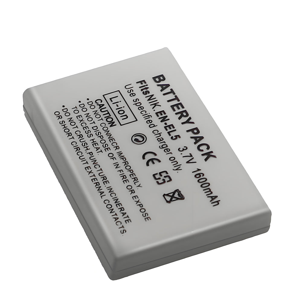 For Nikon EN-EL5 Battery Nikon CoolPix 3700, 4200, 5200, 5900, 7900, P3, P4, P80, P90, P100 1600mAh Camera Batteries