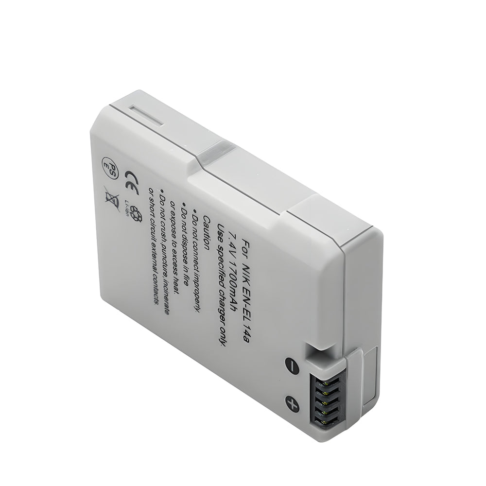 For Nikon EN-EL14A Battery Nikon D3300 DSLR  D3400 DSLR  D3500 DSLR D5100 DSLR D5200 DSLR 1700mAh Camera Batteries