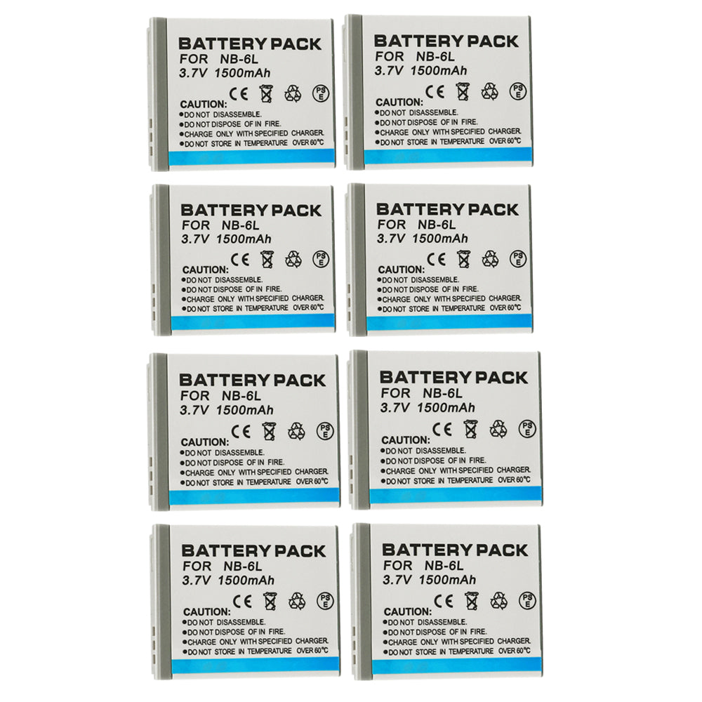 For Canon NB-6LH/NB-6L Battery Powershot S120 SX510 HS SX500 Is SX700 D20 1500mAh Camera Batteries
