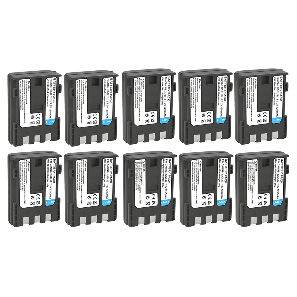 For Canon NB-2L, NB-2LH DC301, DC310, DC320, DC330 Battery 1200mAh Camera Batteries