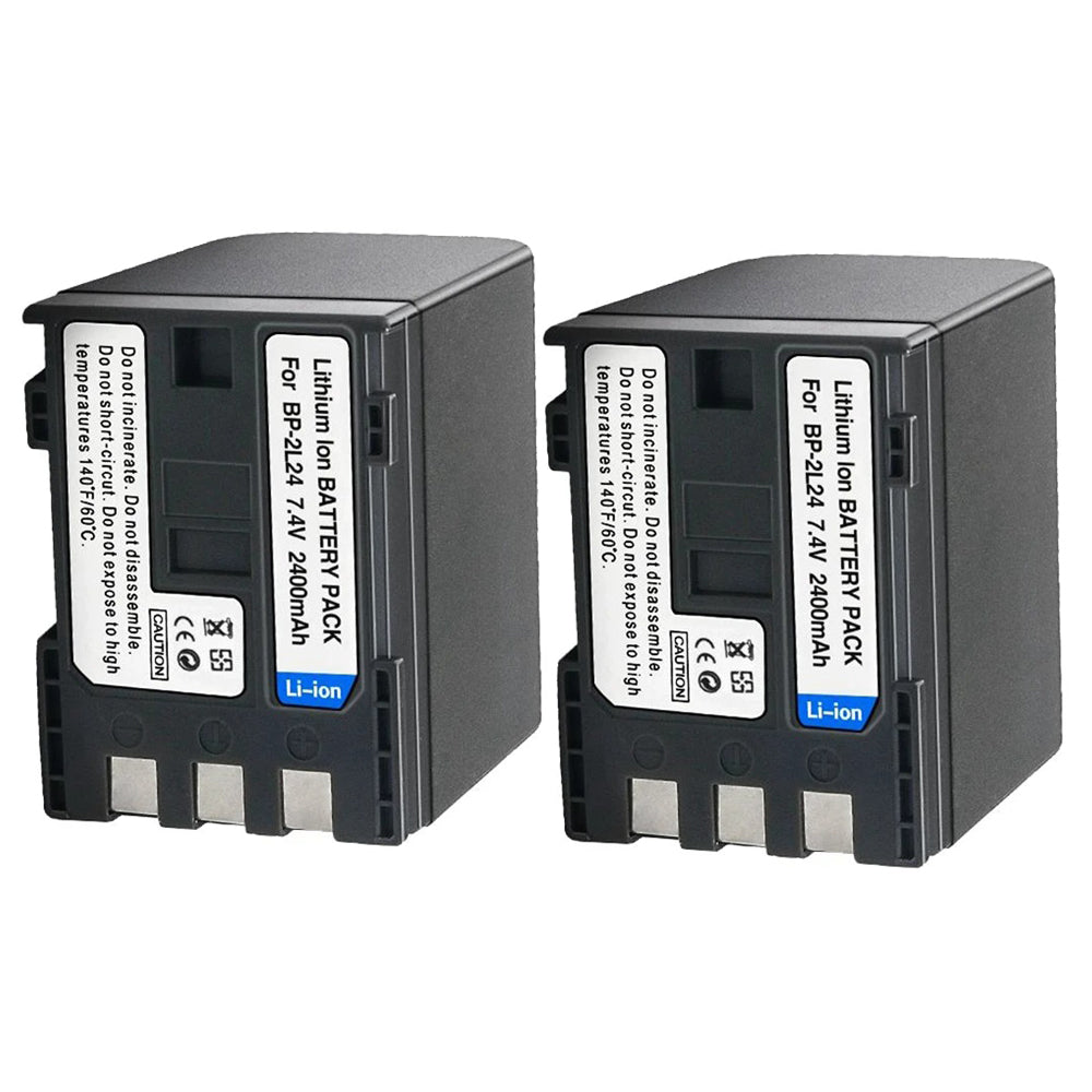 For Canon NB-2L24 BP-2L24 NB-2L24H IVIS DC301 DC310 Elura 40 FV500 Battery 2400mAh Camera Batteries