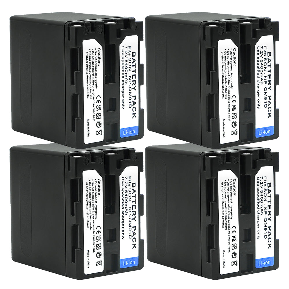 For Sony NP-QM91D Battery CCD-TRV328 338 DCR-DVD300 301 DCR-HC14 5400mAh Camera Batteries