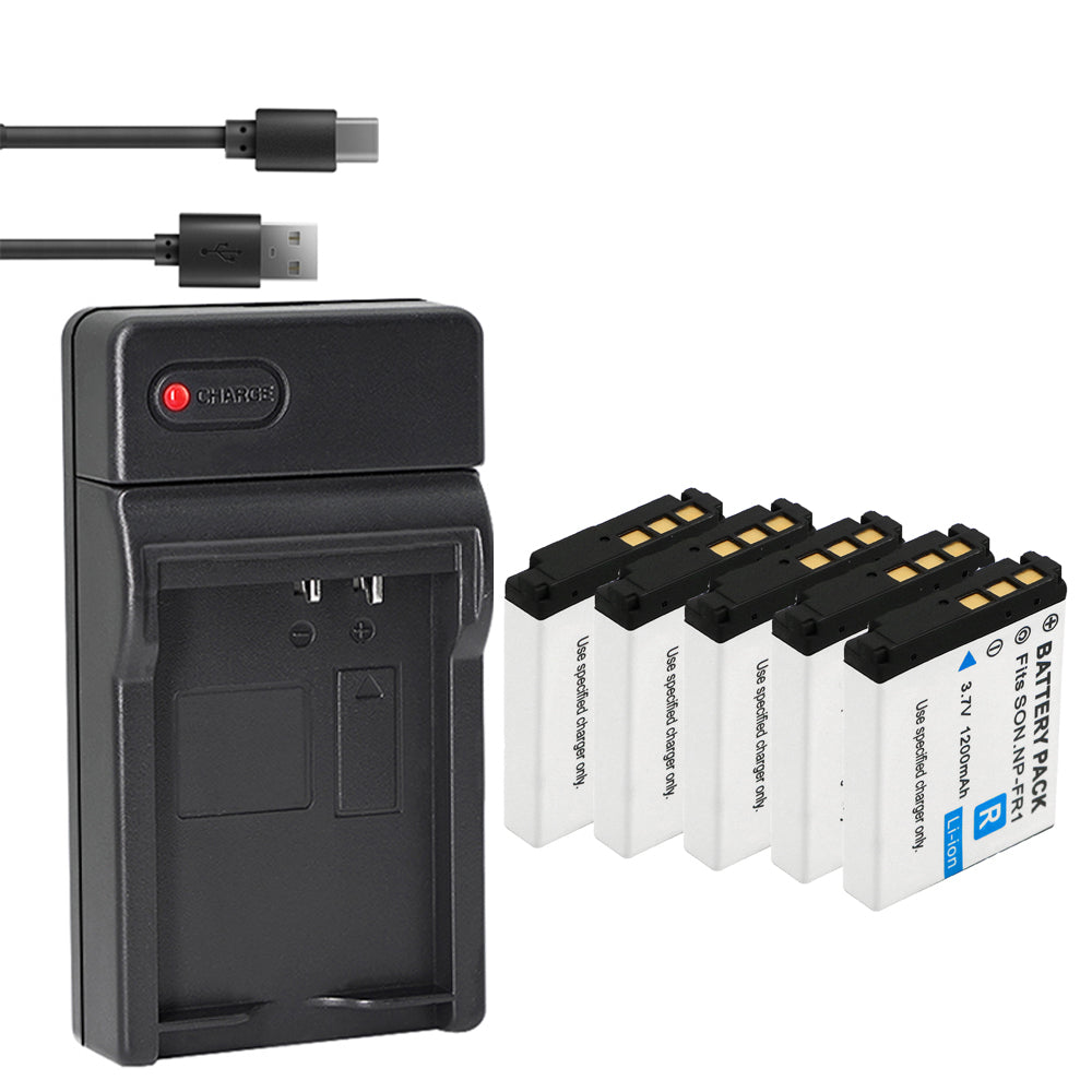 2Pcs 1200mAh NP-FR1 NP FR1 Camera Battery + LCD USB Charger for Sony NP-FR1; Sony Cyber-Shot DSC-F88,DSC-G1,DSC-P100,DSC-P100/LJ,DSC-P100/R,DSC-P120,DSCP150,DSC-P200,DSC-T30,DSC-T50,DSC-V3 Came