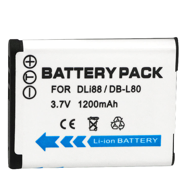 For Panasonic VW-VBX070 Battery D-Li88 Pentax D-LI88 DLI88 Pentax Optio H90, Optio P70 1200mAh Camera Batteries