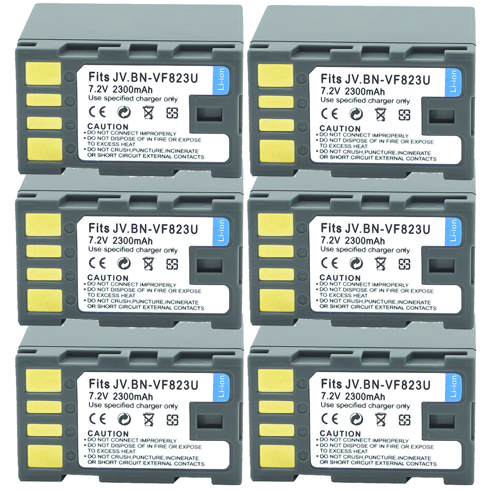 For JVC BN-VF823 BN-VF823U Battery GZ-HD300AUS, GZ-HD300B 2300mAh Camera Batteries