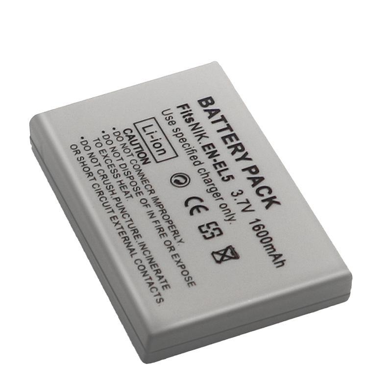 EN-EL5 Replacement Battery (2-Pack) and Charger Kit for Nikon EN-EL5 Coolpix P530, P520, P510, P100, P500, P5100, P5000, P6000, P90, P80 Cameras