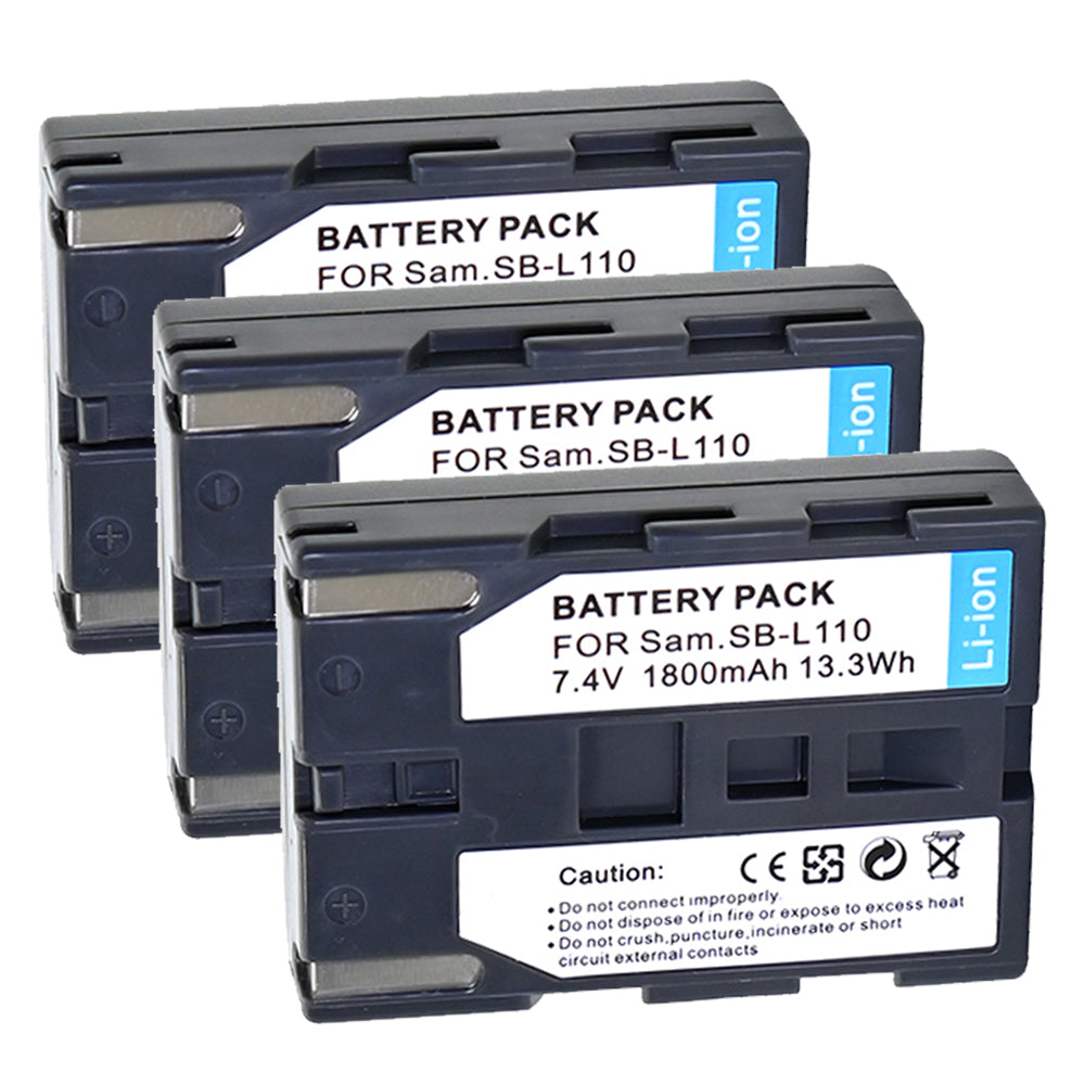 For Samsung SB-L110 SB-LS110 Battery SC-D130 SC-D180 SC-D190 SC-D20 SC-D21 SC-D22 1800mAh Camera Batteries