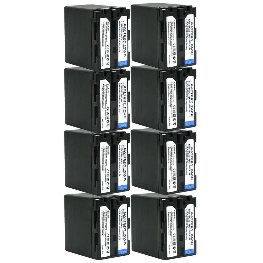 For Sony NP-QM91D Battery CCD-TRV328 338 DCR-DVD300 301 DCR-HC14 5400mAh Camera Batteries