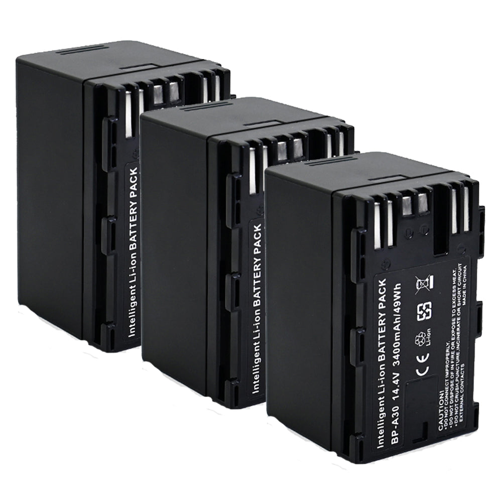 For Canon BP-A30 Battery EOS C200 EOS C700 XF605 3400mAh Camera Batteries