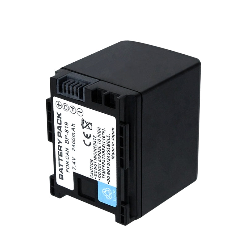 1-Pack BP-808 BP808 Battery and USB Wall Charger Compatible with Canon BP-809 BP-819 BP-827 Battery, Canon CG-800 Charger, Canon VIXIA HG20 VIXIA HG21 VIXIA HG30, XA10, XA10 HD Cameras