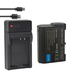 EN-EL15 /EL15a/EL15b/EL15c Batteries 2-Pack and USB Charger Compatible with Nikon Z6 Z7 D750 D850 D7000 D7100 D7200 D7500 D500 D600 D610 D780 D800 D800e D810 D810a Cameras