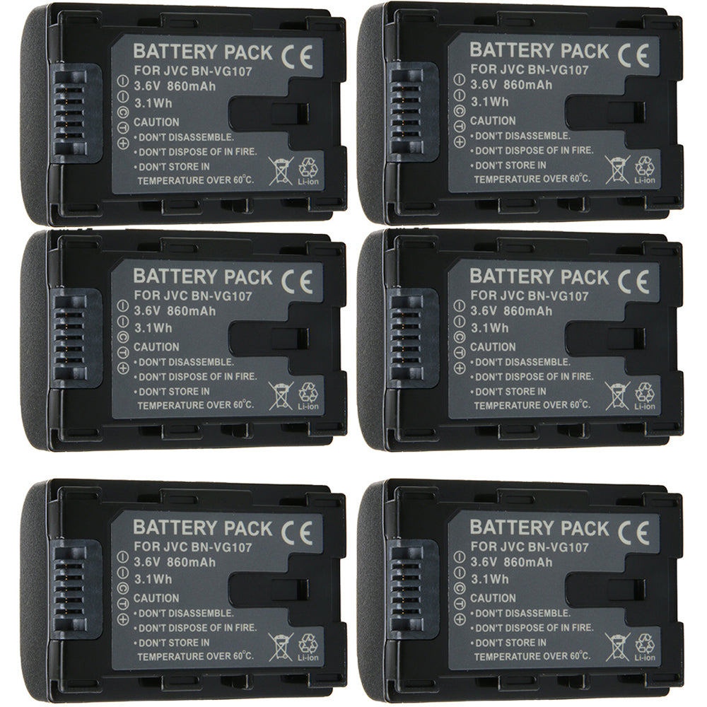 For JVC Camera Battery BN-VG107 3.6V 860mAh Batteries