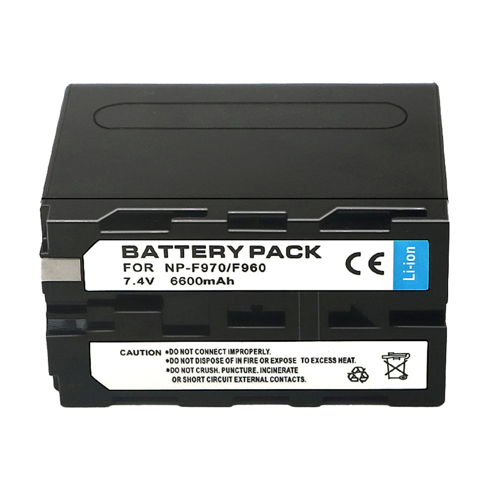 NP-F970 Battery 6600mAh for Sony NP-F970 F960 F950 F930 F550 F570 F750 Camera Batteries