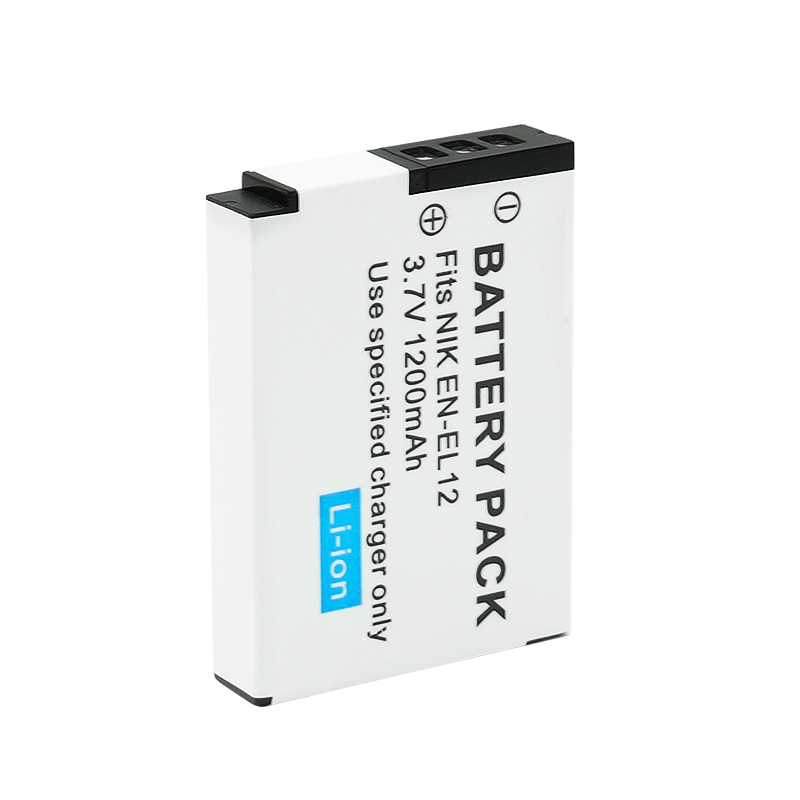 Battery (X2) & LCD Slim USB Charger for EN-EL12, ENEL12, MH-65 Coolpix S9900, S9700, AW120, S9500, AW110, S70, S9600, S6300, S6200, S8100, S9100, S800c, S31 Digital Cameras + More