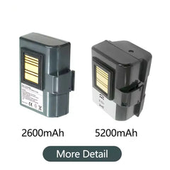 2600mAh P1058672 Battery for Zebra ZQ510 ZQ500 ZR628 ZR638 QLN220 QLN320 ZQ500