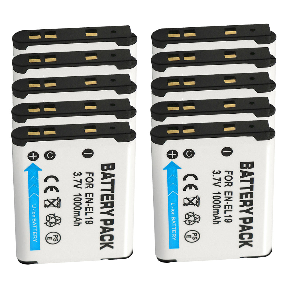 For Sony NP-BJ1 Nikon EN-EL19 Battery DSC-RX0 DSCR0 Coolpix S6700 1000mAh Camera Batteries