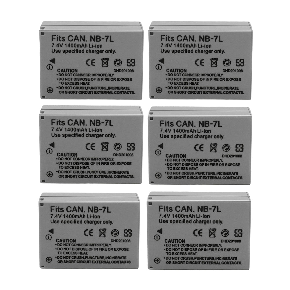 For Canon NB-7L NB7LH Battery CB-2LZE  PowerShot G10 SX30 IS 1400mAh Camera Batteries