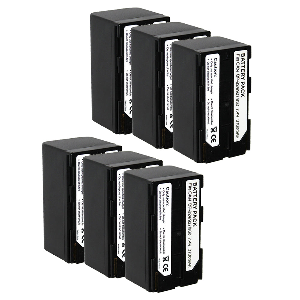 For Canon BP924 BP927 BP930 Battery C2 DM-MV1 C100 3700mAh Camera Batteries