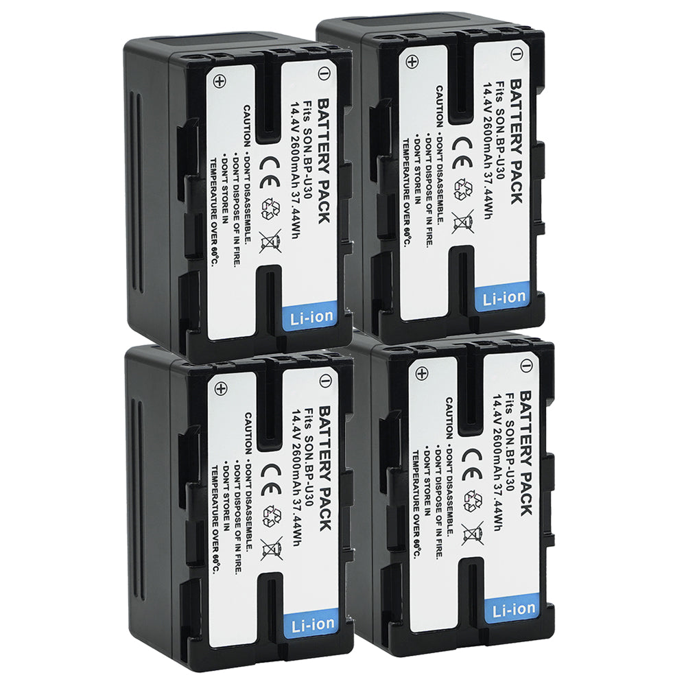 BP-U30 Battery 2600mAh for Sony XDCAM EX, HD422, PHU-60K, ILME-FX6, PXW-FS5 Camera Batteries