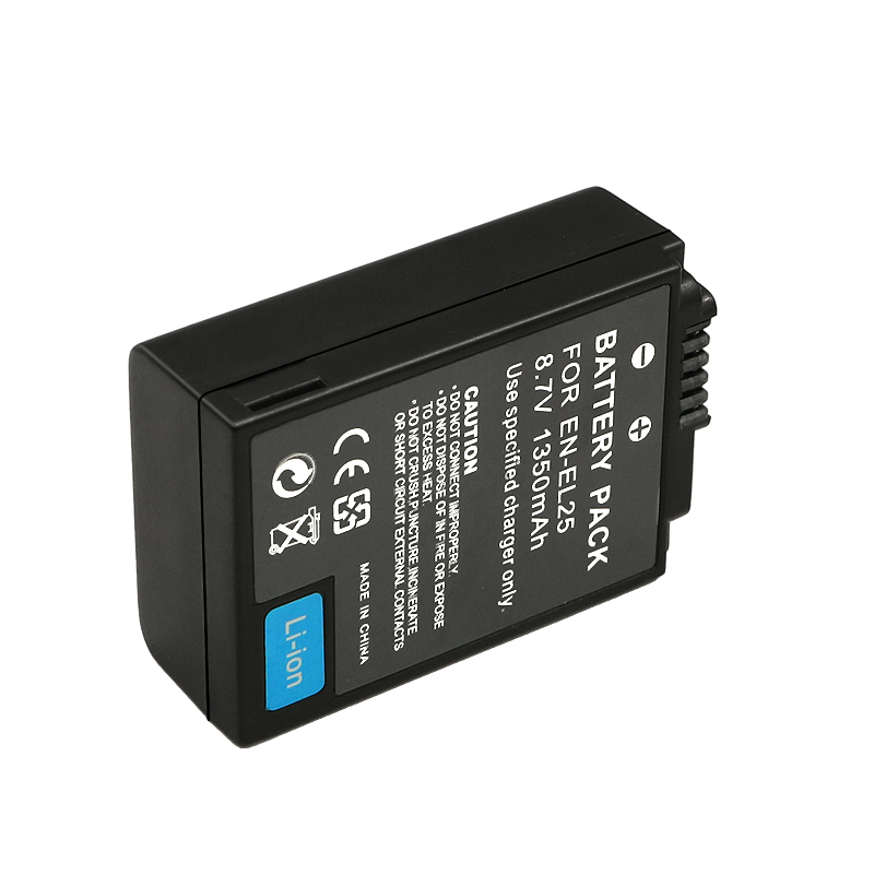EN-EL25 Replacement Battery and USB Charger Set, 2 Pack 1350mah Batteries and Channel Type C USB Charger, Compatible with Nikon Z30 Z50 ZFC Camera 4241 EN-EL25 Battery MH-32 Charger