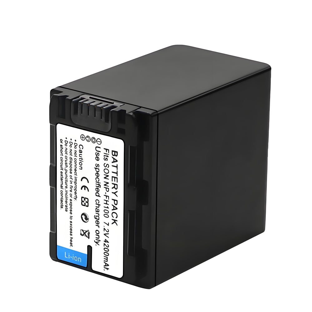 NP-FH100 Battery for Sony Cyber-Shot DSC-HX1 DSC-HX100V DSC-HX200V HDR-TG5V 4200mAh Camera Batteries