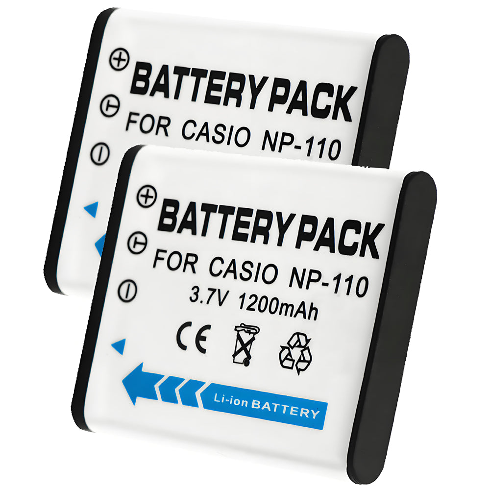 For Casio CNP-160 Battery Exilim EX-ZR20, Exilim EX-FC500S, Exilim EX-ZR501200mAh Camera Batteries