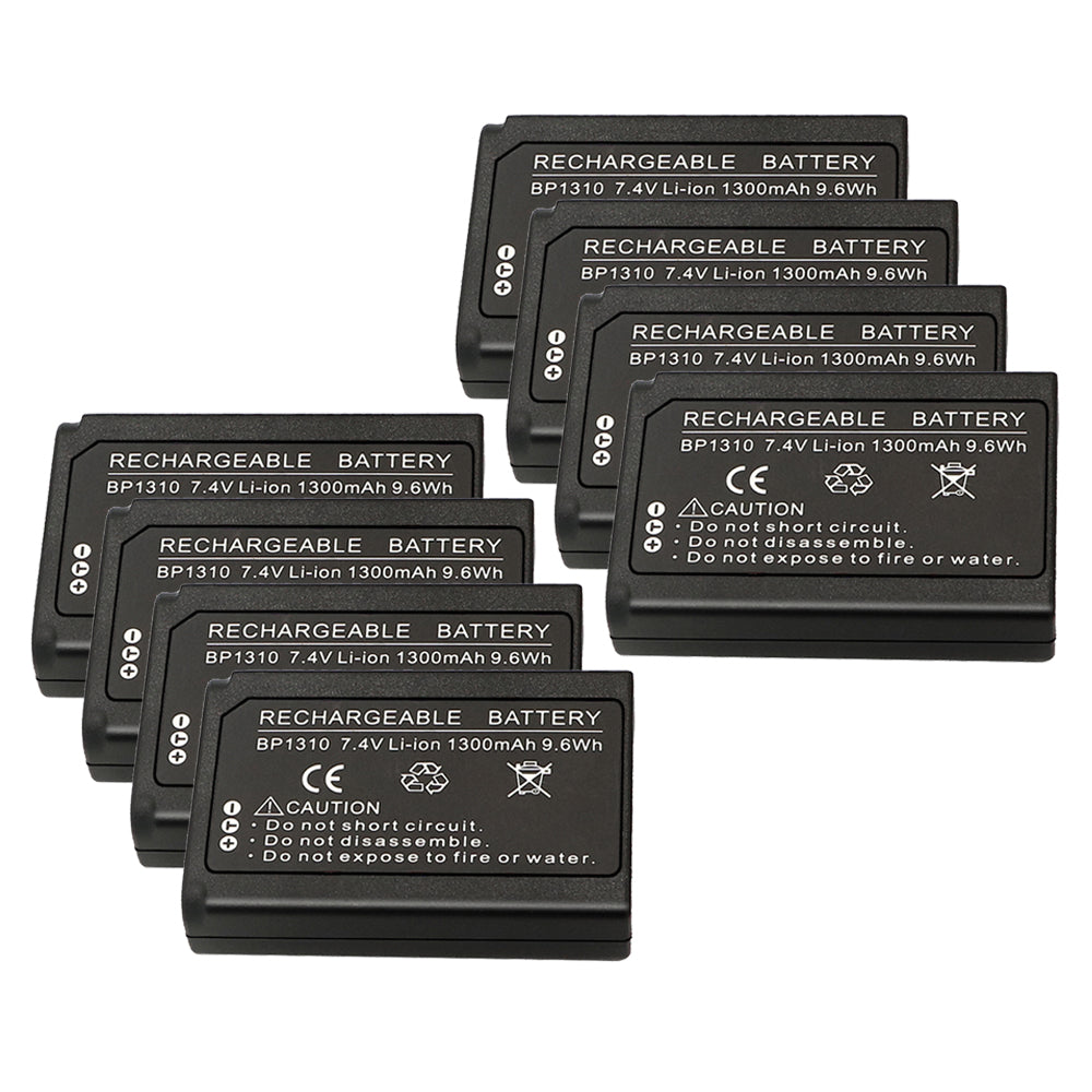 For Samsung BP1310 BP-1310 BP-1310EP, ED-BP1310 EDBP1310 Battery NX5, NX10, NX11, NX20, NX100 1300 MAh Camera Batteries