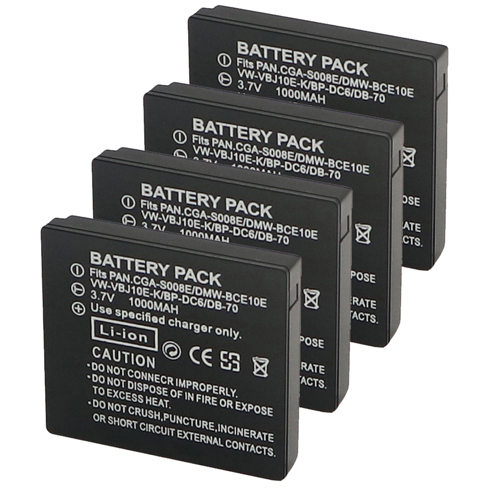 DB-70 Battery Replacement  for Ricoh Caplio R6, R7, R8, R10, CX1, CX2  Cameras